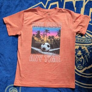 Tek Gear Sunset Soccer Graphic Tee - Orange